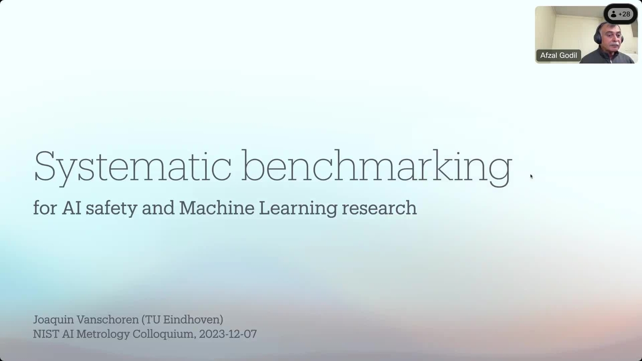 AI Metrology Presentation Series: Systematic benchmarking for AI safety and Machine Learning research