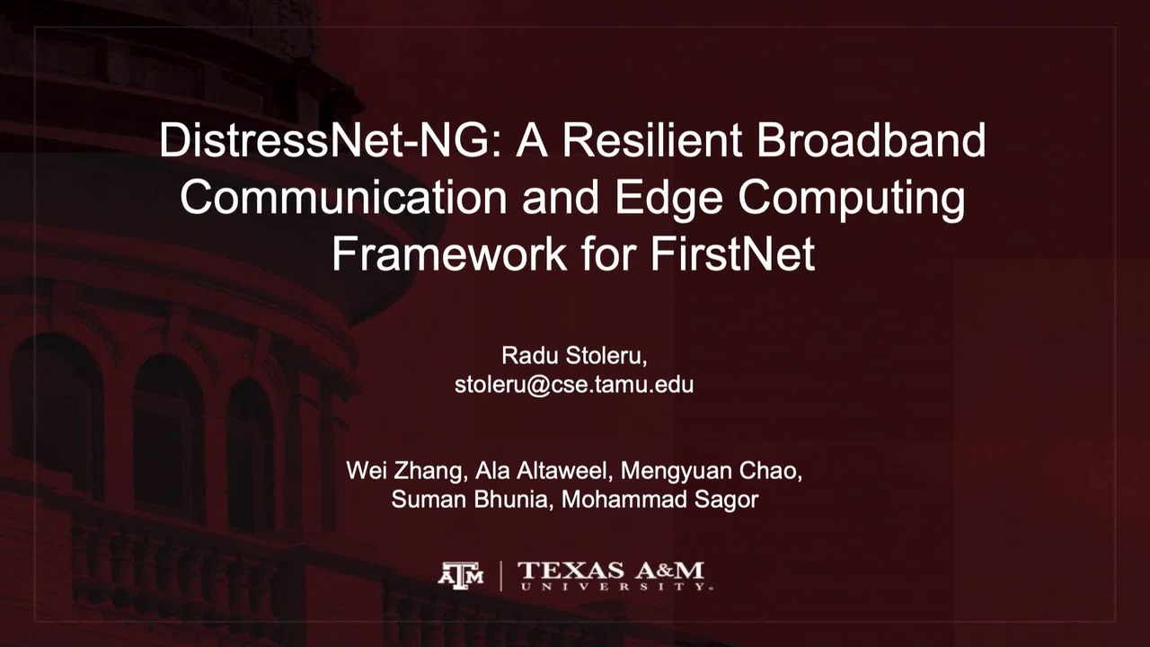 DistressNet-NG:  A Resilient Broadband Communication and Edge Computing Infrastructure for FirstNet