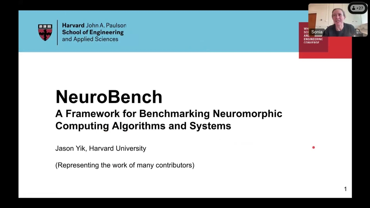 AI Metrology Presentation Series - NeuroBench:  A Framework for Benchmarking Neuromorphic Computing Algorithms and Systems