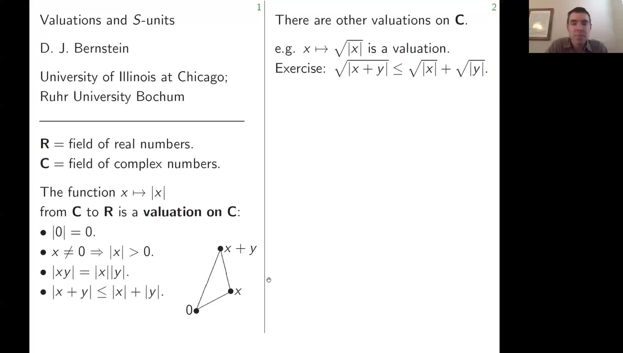 Seminar:  Valuations and S-Units