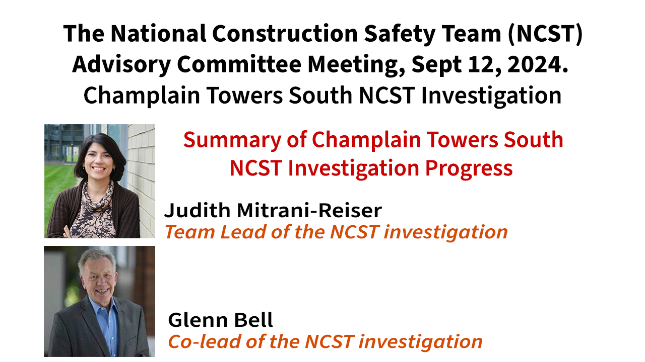 Champlain Towers South NCST Investigation - Sept. 2024 | Summary  