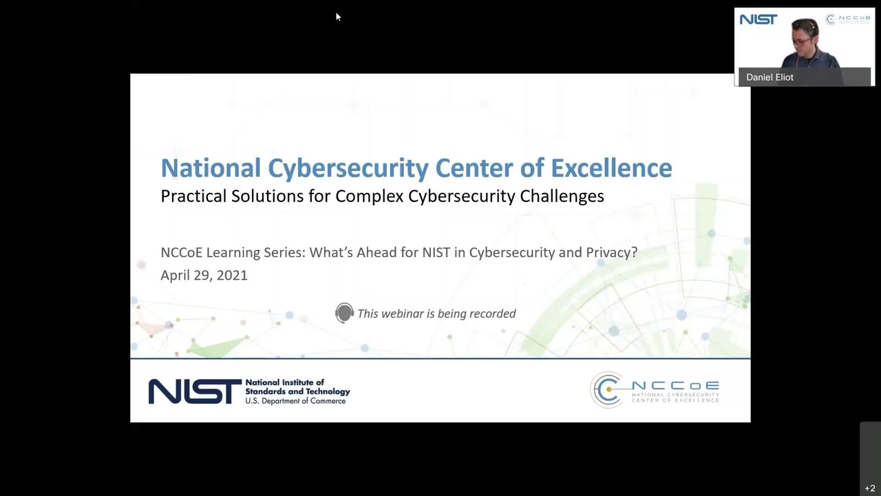 NCCoE Learning Series Webinar: What’s Ahead from NIST in Cybersecurity and Privacy?