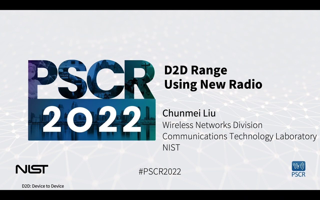 PSCR 2022_D2D Range Using New Radio_On-Demand