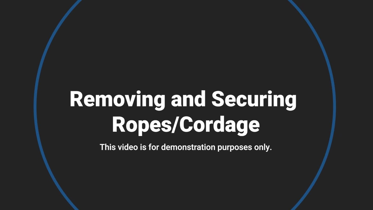 Video #17 - Trace Evidence Collection: Removing and securing ropes/cordage