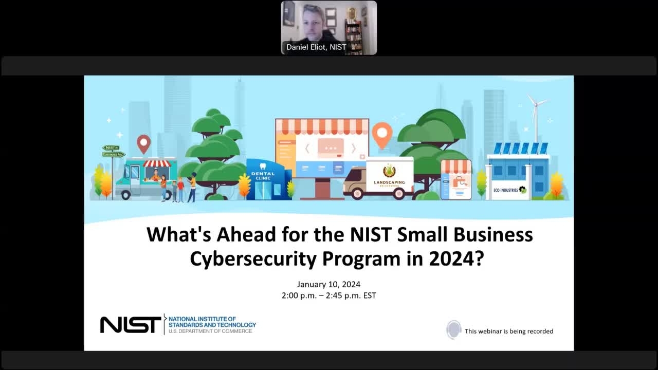 What's Ahead for the NIST Small Business Cybersecurity Program in 2024?