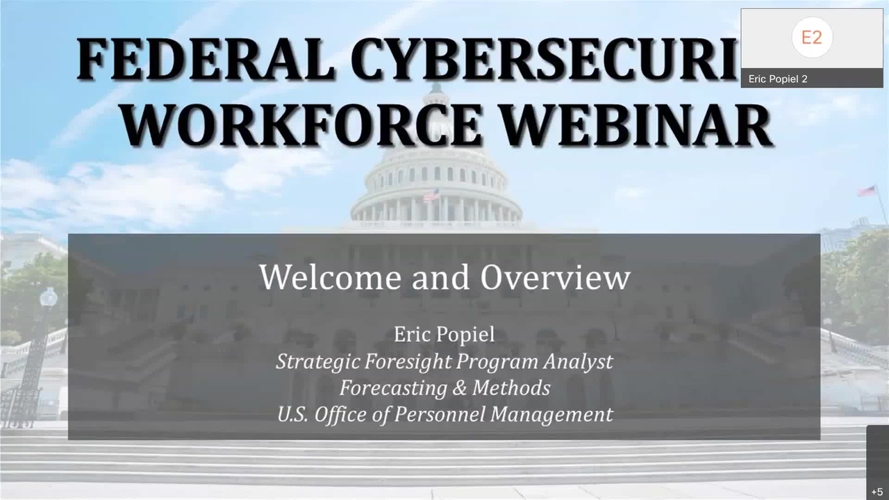 Federal Cybersecurity Workforce Webinar: Impactful Diversity, Equity, Inclusion, and Accessibility Initiatives for the Federal Cybersecurity Workforce