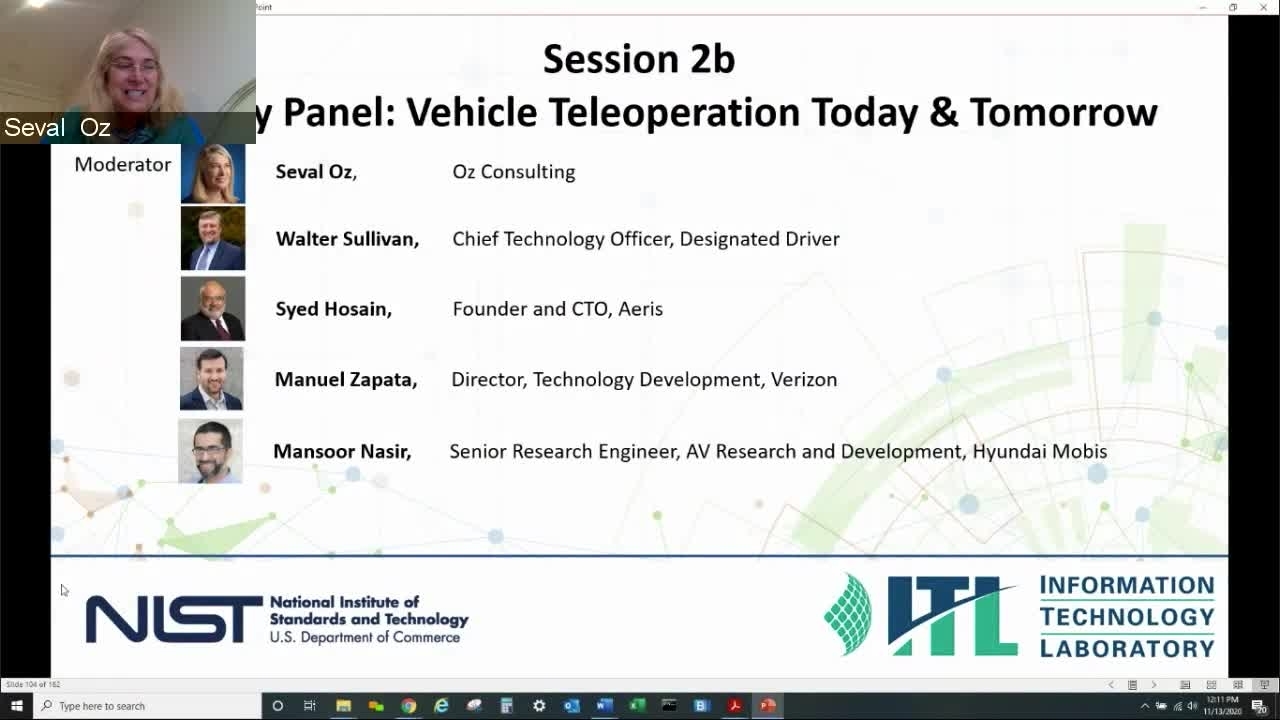 Vehicle Teleoperation Forum Industry Panel 2b