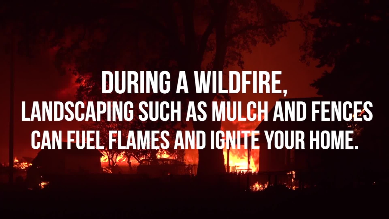 Preventing the Spread of Wildfire From Fences and Mulch 