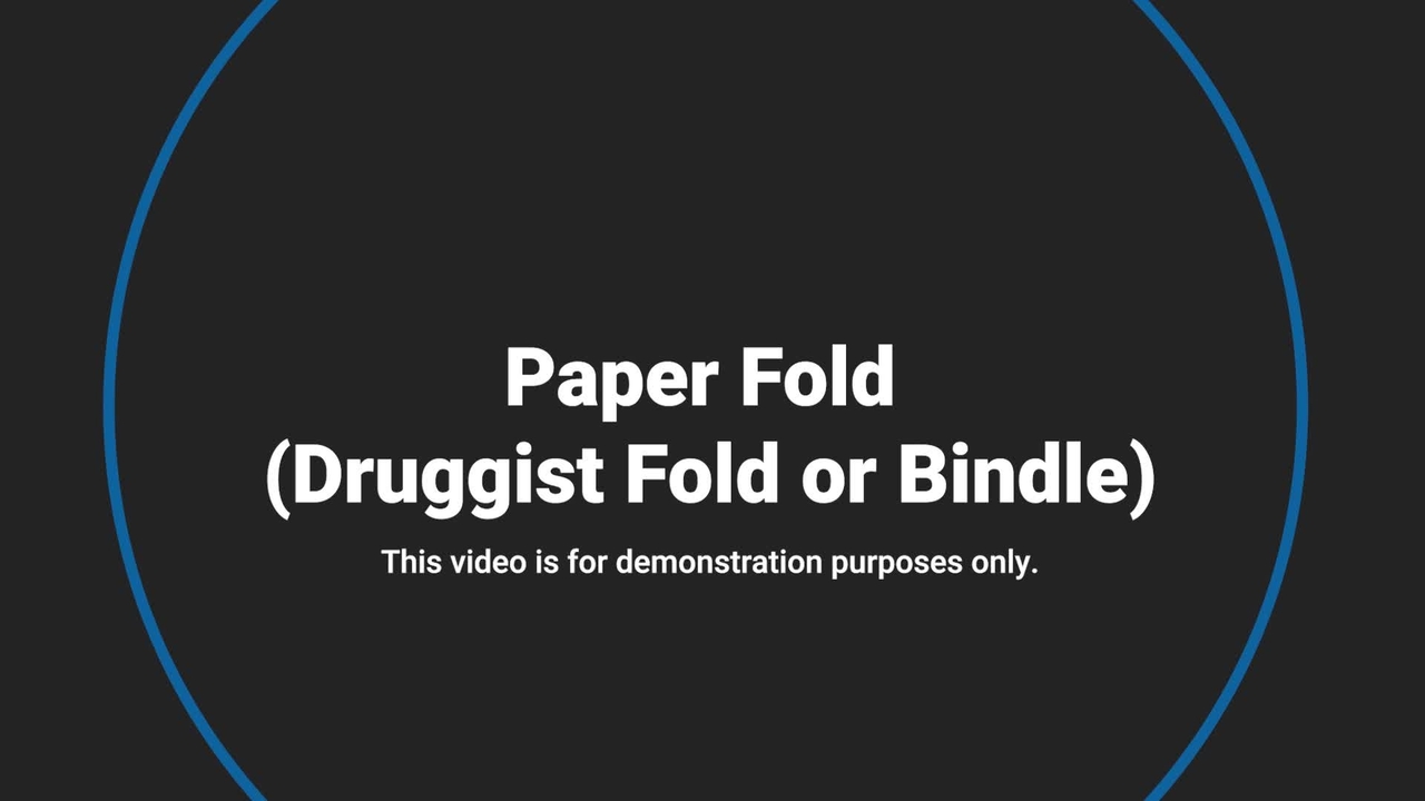 Video #3 - Trace Evidence Collection: Paper/druggist fold