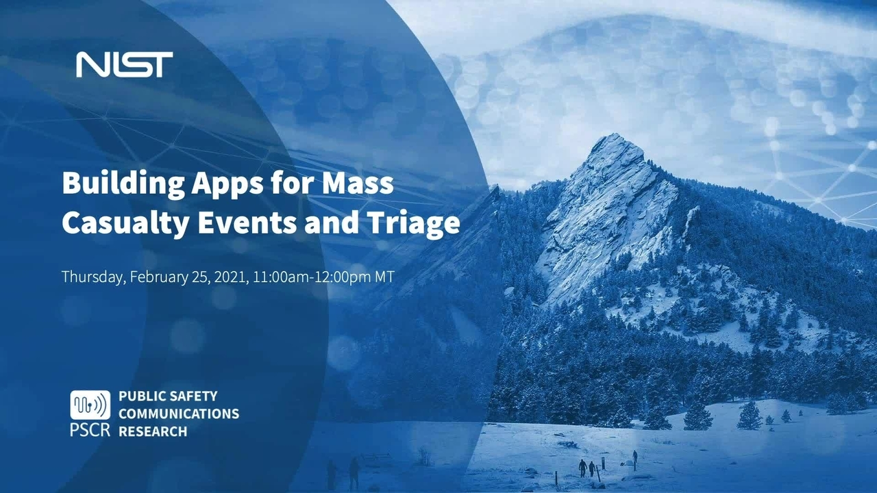 Building Apps for Mass Casualty Events and Triage