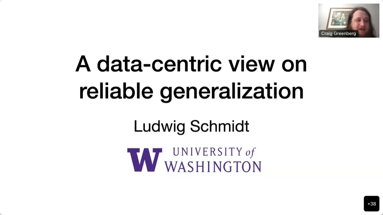 AI Metrology Presentation Series - A Data-Centric View on Reliable Generalization - February 2, 2023