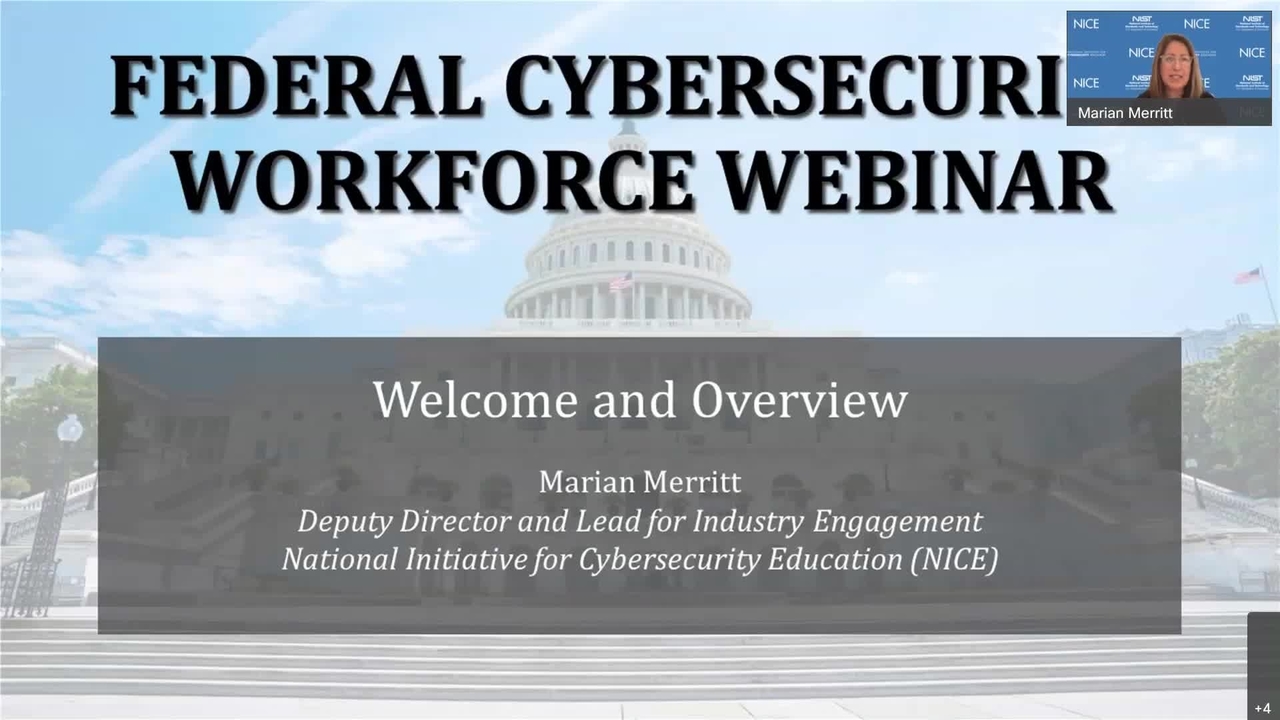 Federal Cybersecurity Workforce Webinar: Introducing Cybersecurity Apprenticeships in Federal Environments