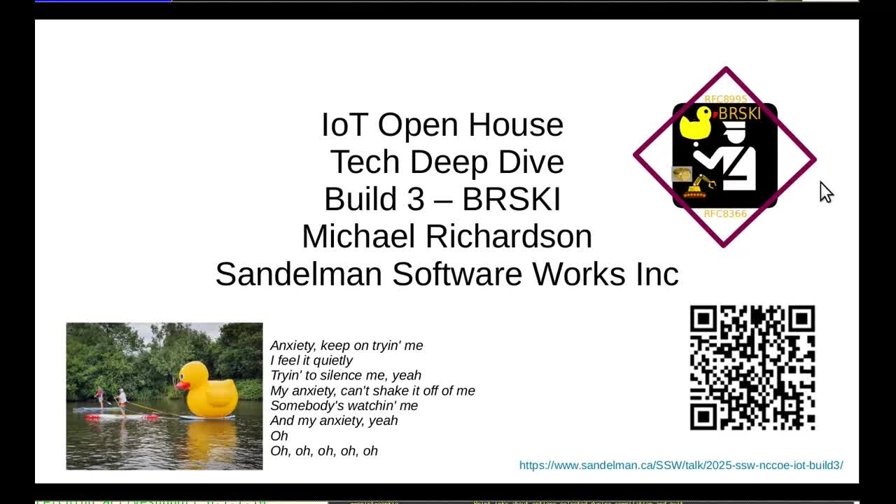 NCCoE IoT Onboarding Workshop- Build 3 Deep Dive Demo