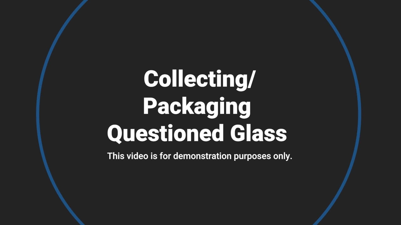 Video #11 - Trace Evidence Collection: Collecting/packaging questioned glass