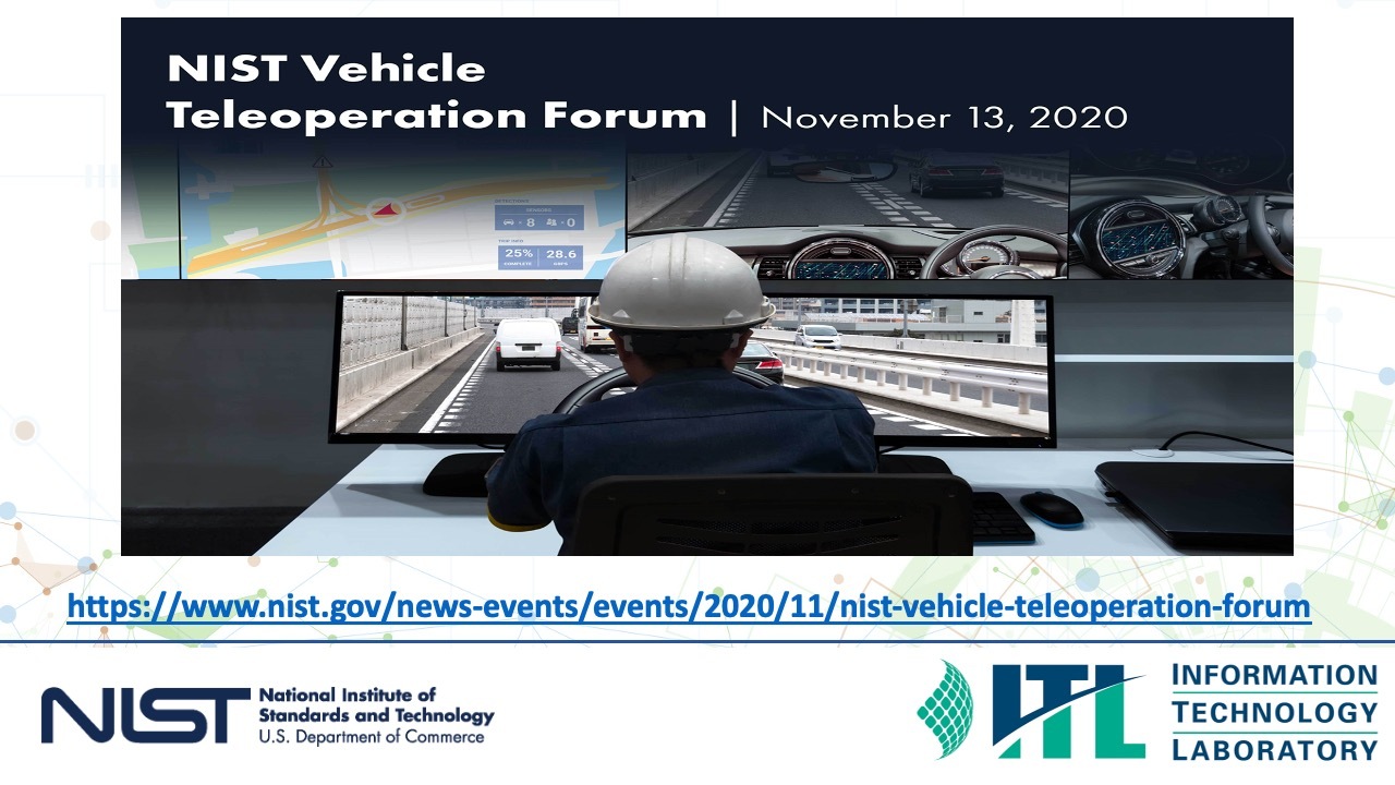 Vehicle Teleoperation Forum Opening Remarks