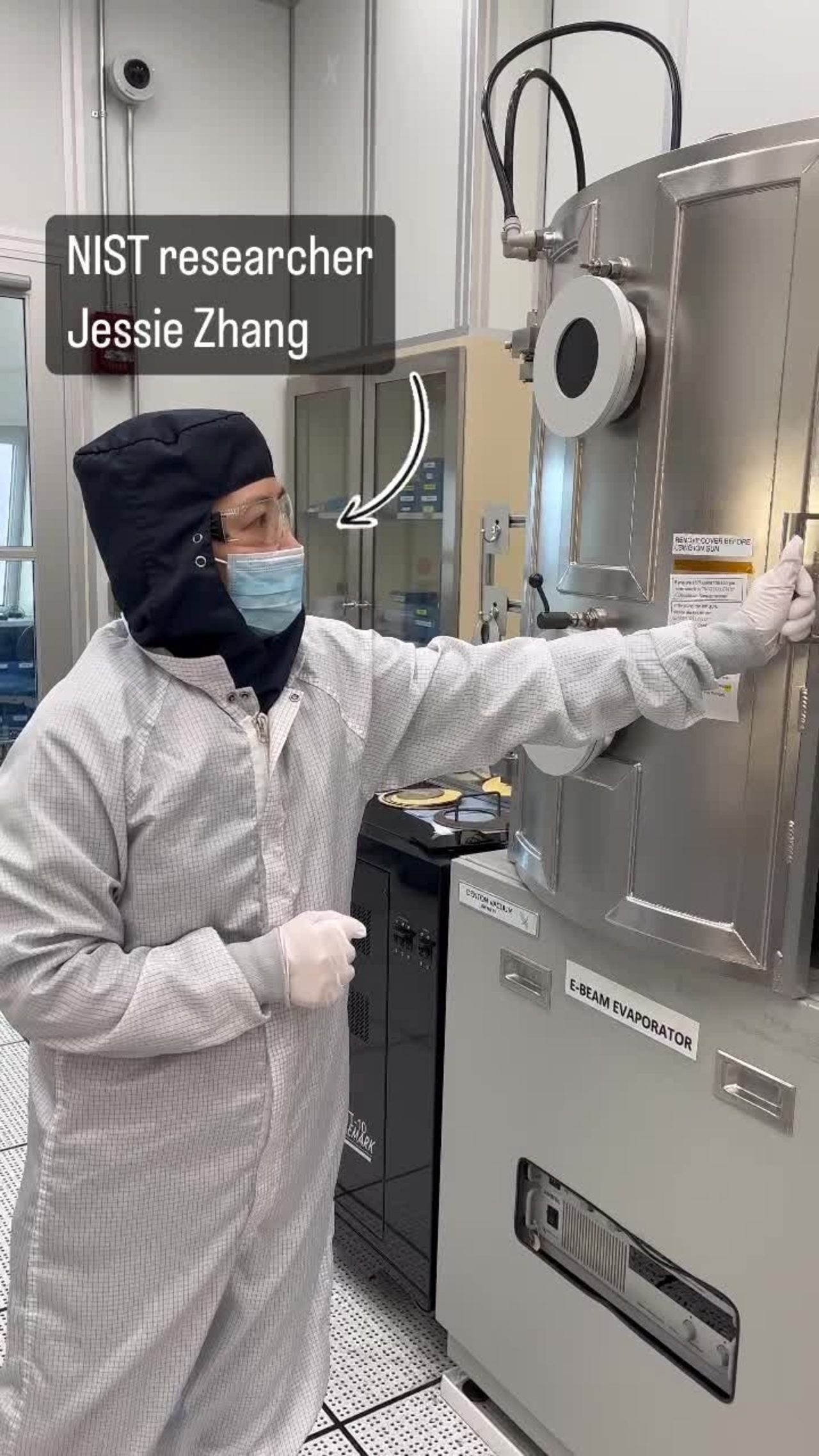 Inside an instrument at the NIST Center for Nanoscale Science