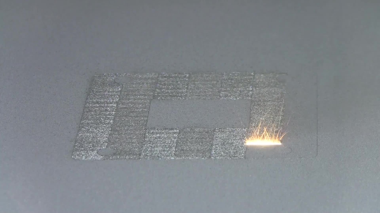 3D printing with laser and metal powder