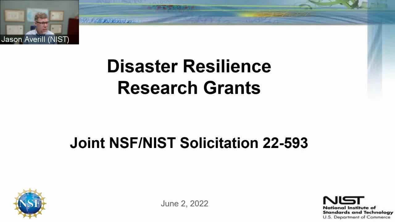 Disaster Resilience Research Grants