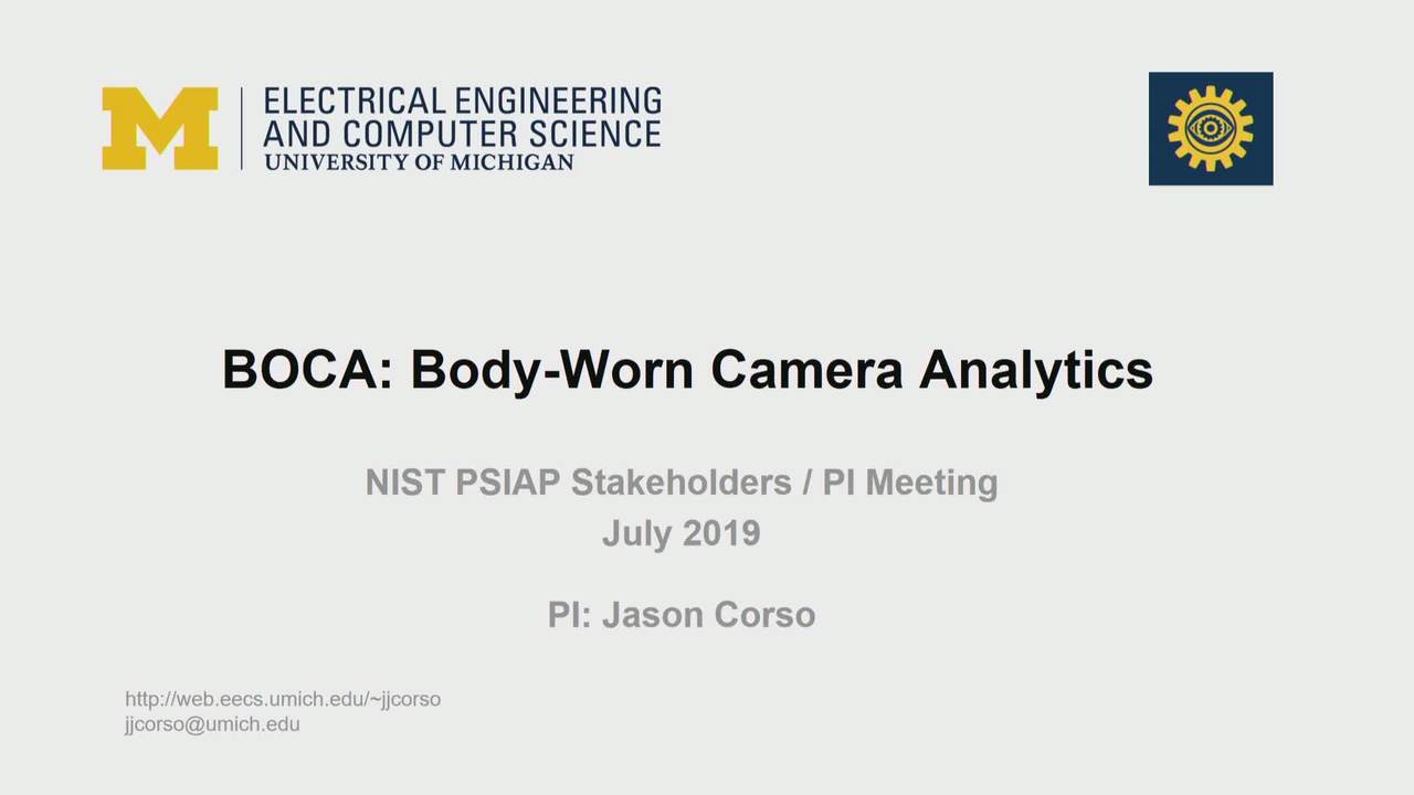 Body-Worn Camera Analytics