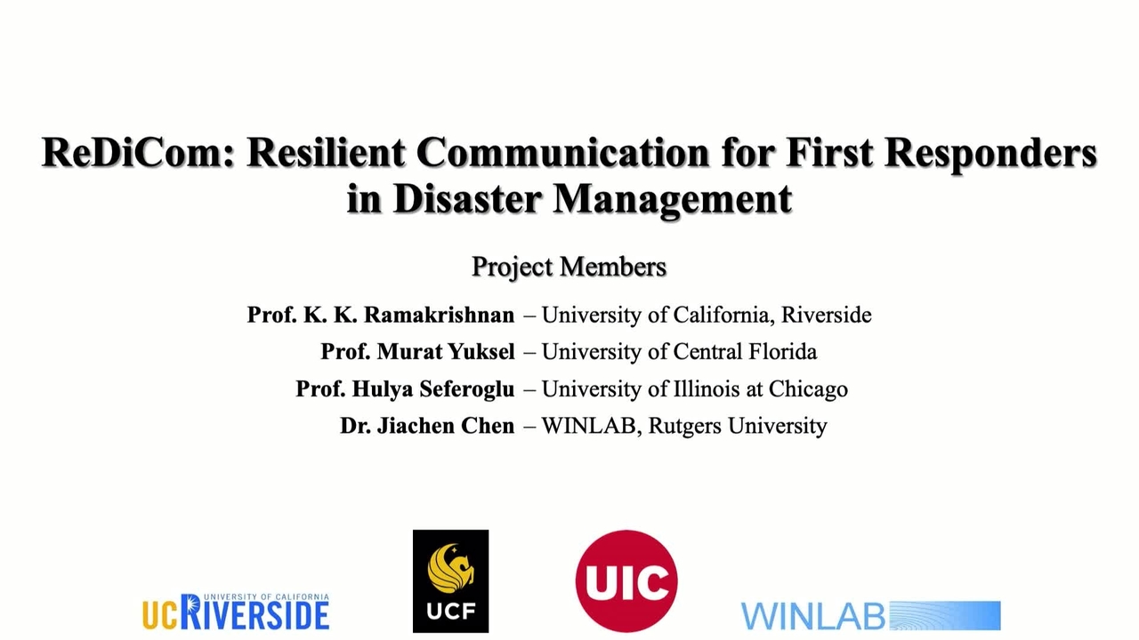 ReDiCom: Resilient Communications for Dynamic First Responder Teams in Disaster Management