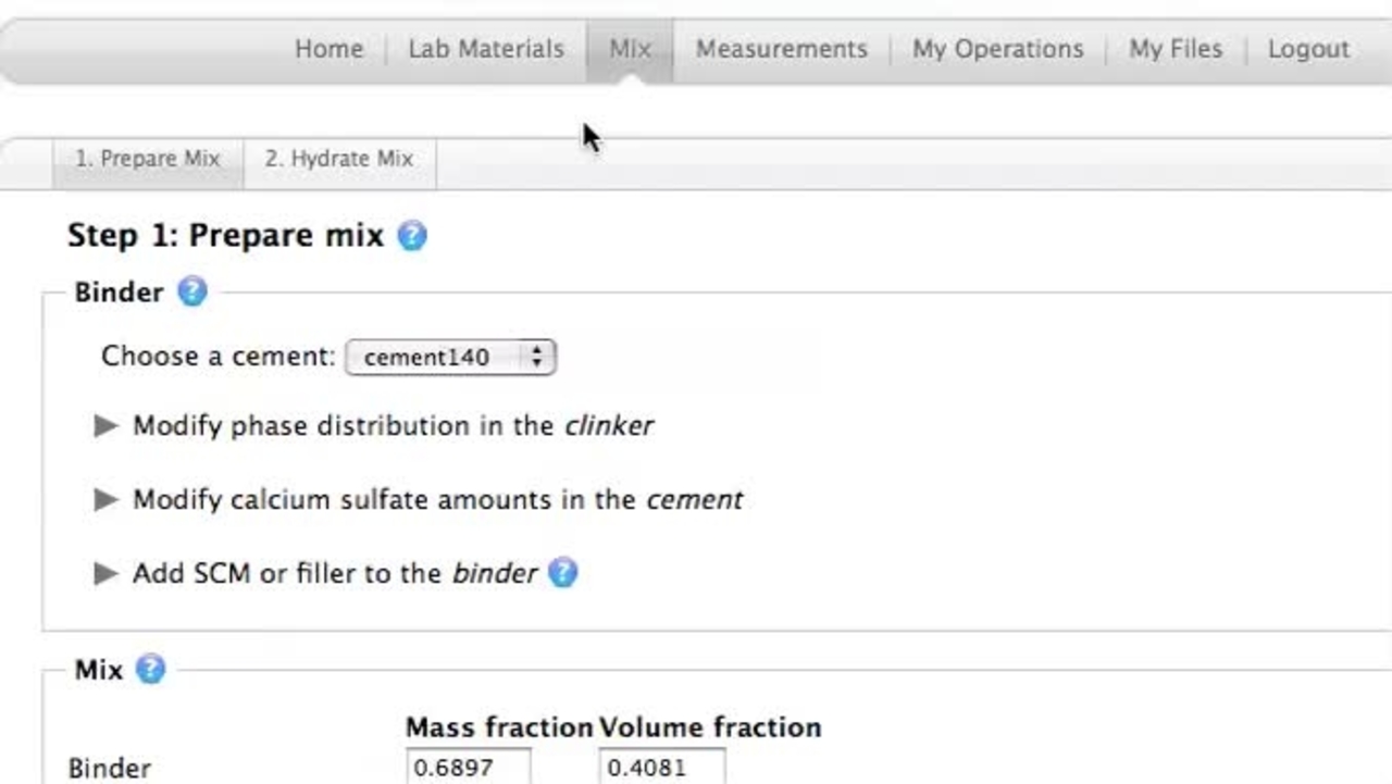 Tutorial 7:  Hydrate Mix