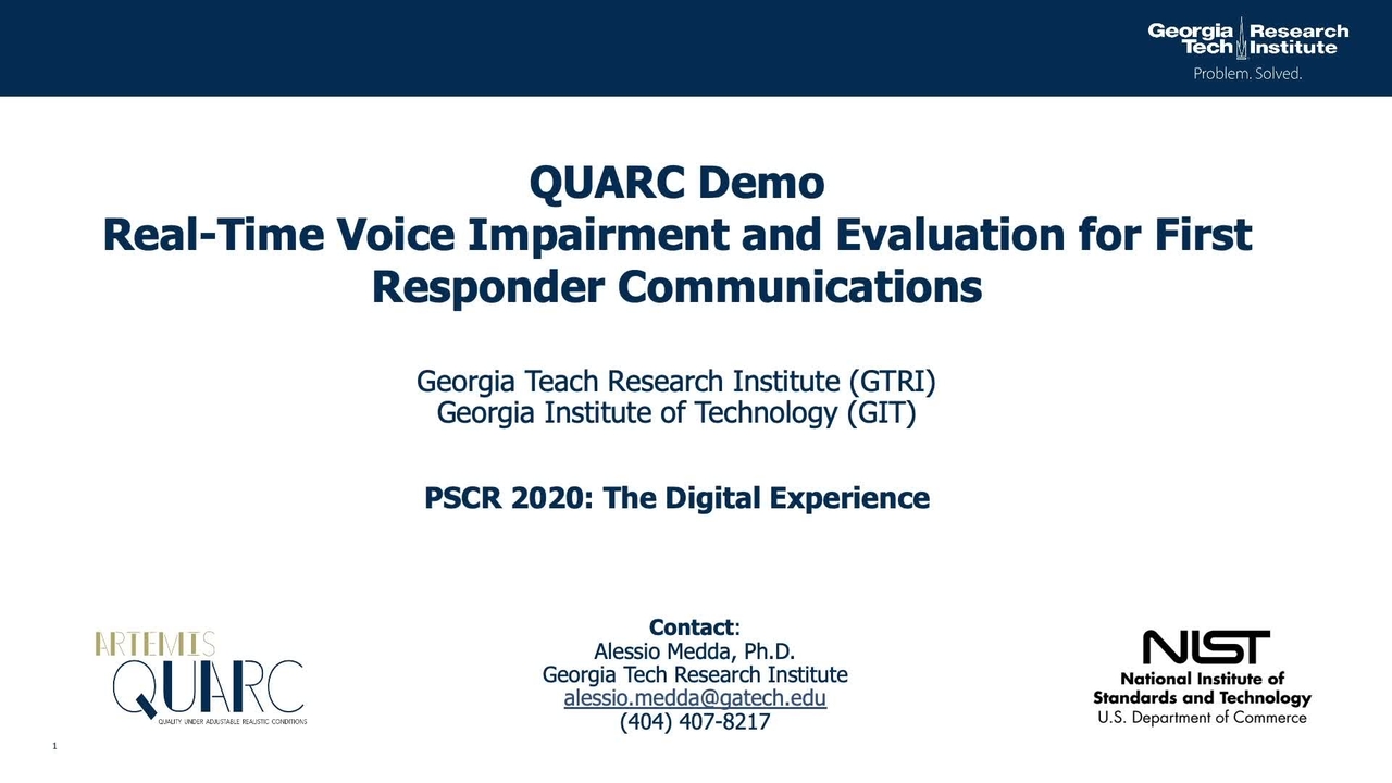 Real-Time Voice Impairment and Eval for FR Comms_Tech Demo