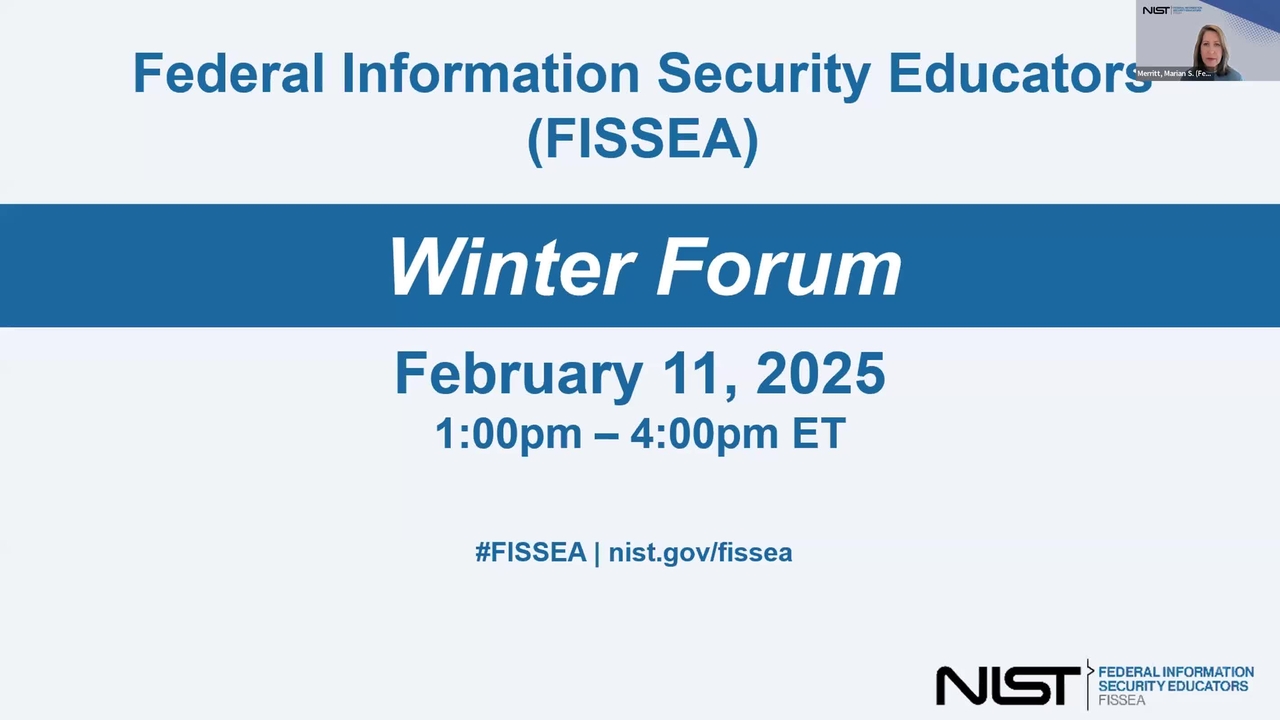 FISSEA Winter Forum: February 11, 2025