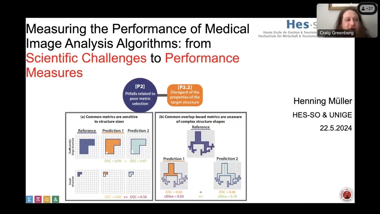 AI Metrology Presentation Series - Measuring the Performance of Medical Image Analysis Algorithms: from Scientific Challenges to Performance Measures