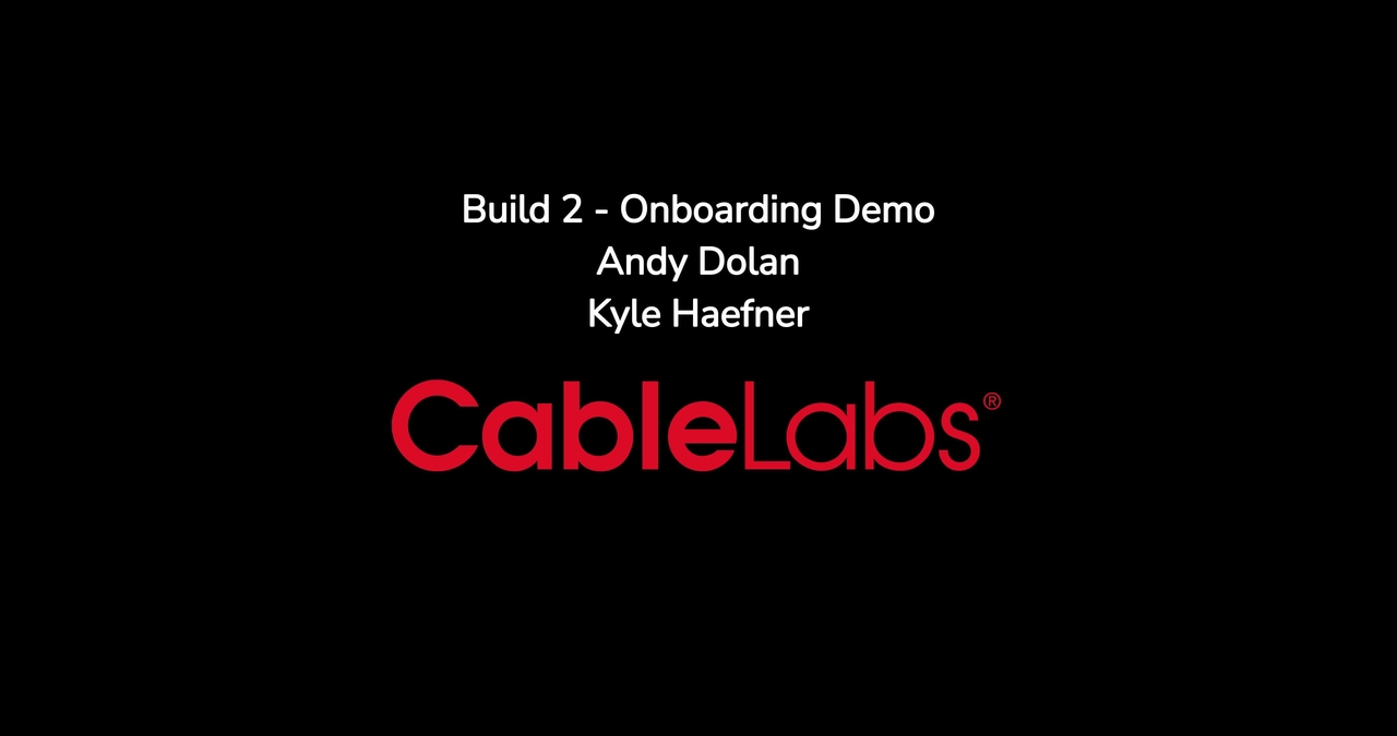 NCCoE IoT Onboarding Workshop - Build 2 Deep Dive Demo