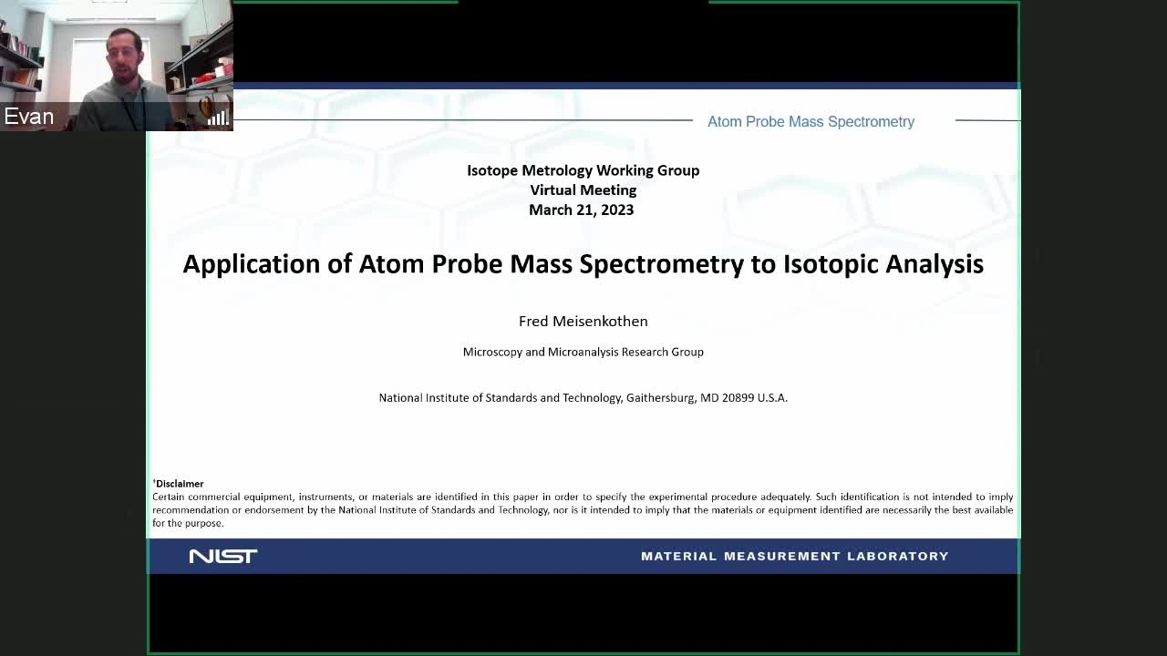 Isotope Metrology Webinar Series – March 21, 2023