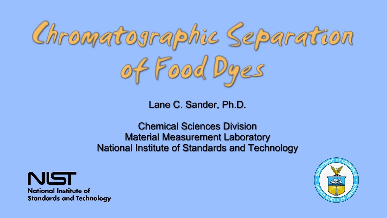 Demonstration:  Chromatographic Separation of Food Dyes