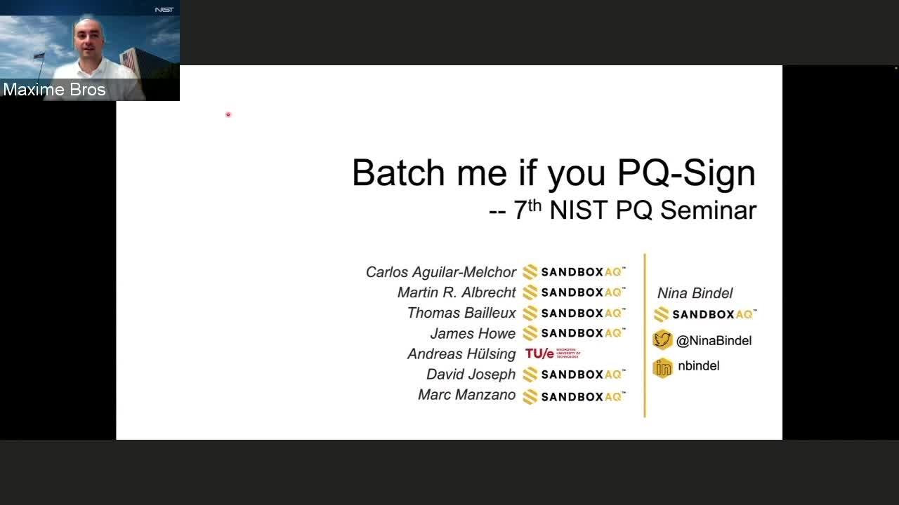 PQC Seminar: Batch me if you PQ-Sign