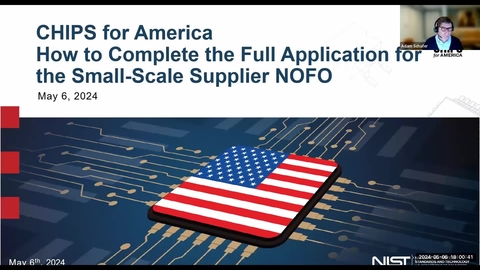 CHIPS for America How to Complete the Full Application for the Small