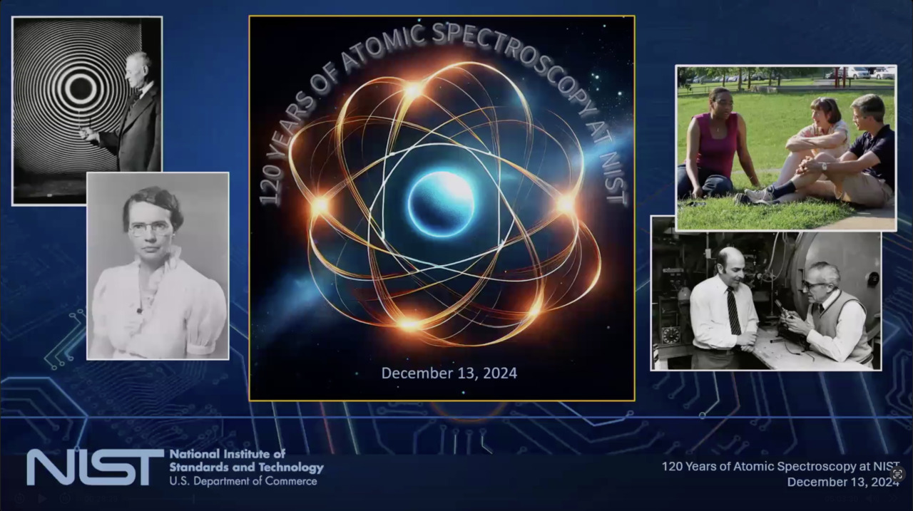 Colloquium - 120 Years of Atomic Spectroscopy at NIST