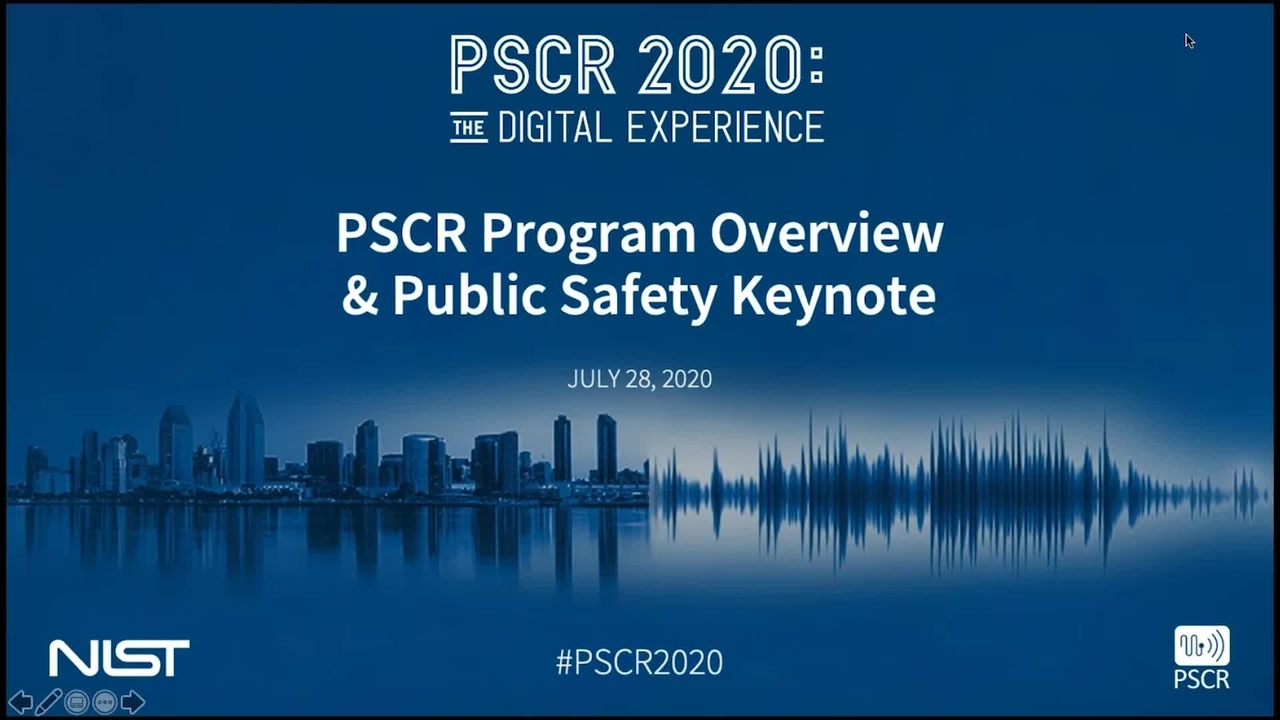 Program Overview & PSCR 2020 Keynote Address