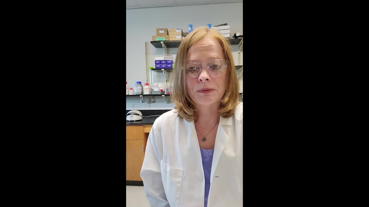 Research chemist Trina Mouchahoir describes biomanufacturing