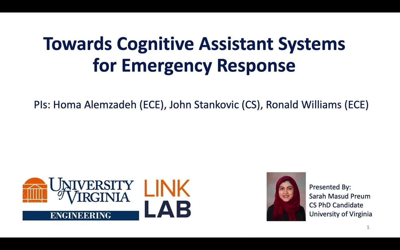 PSCR 2020_Towards Cognitive Assistant Systems for Emergency Response_On-Demand