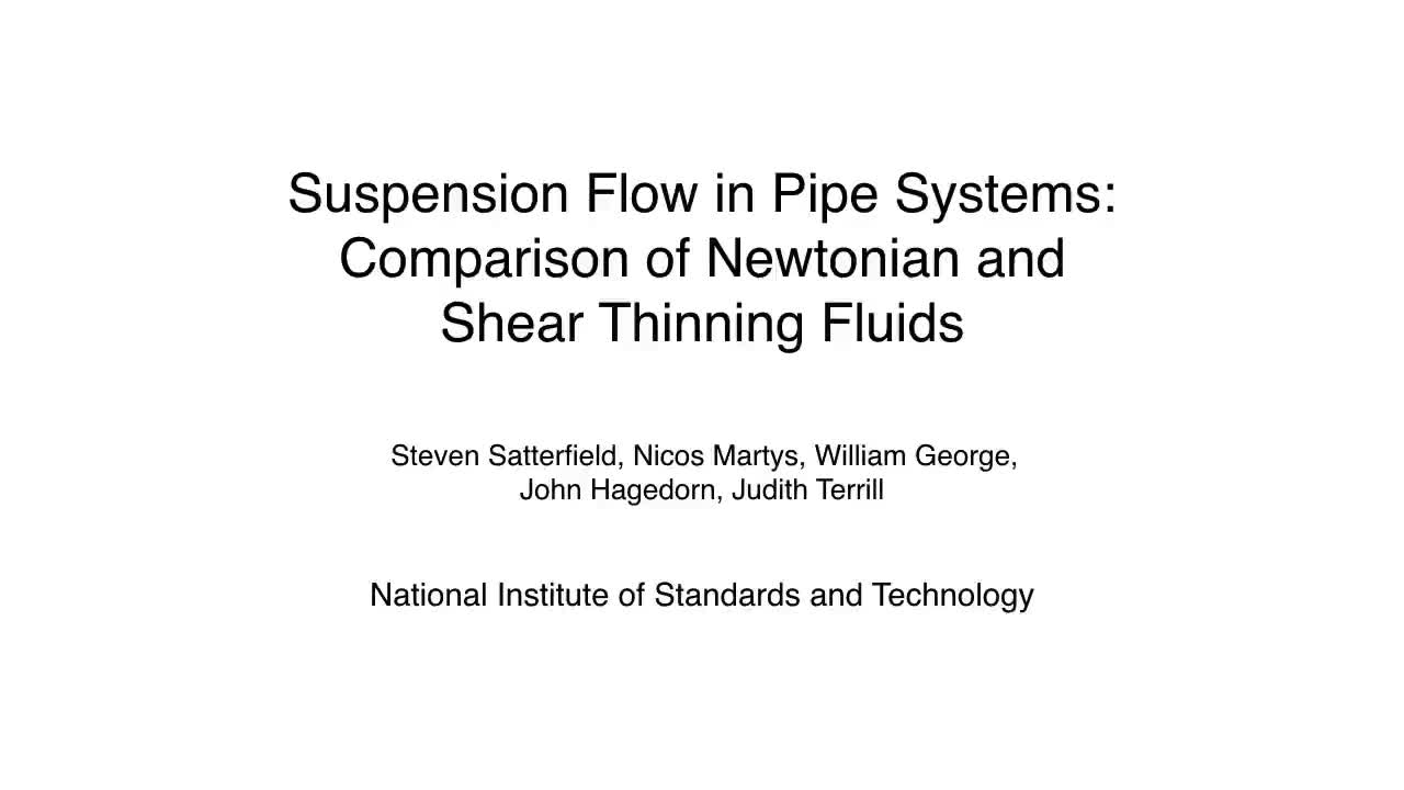 Suspension Flow in Pipe Systems: Comparison of Newtonian and Shear Thinning Fluids
