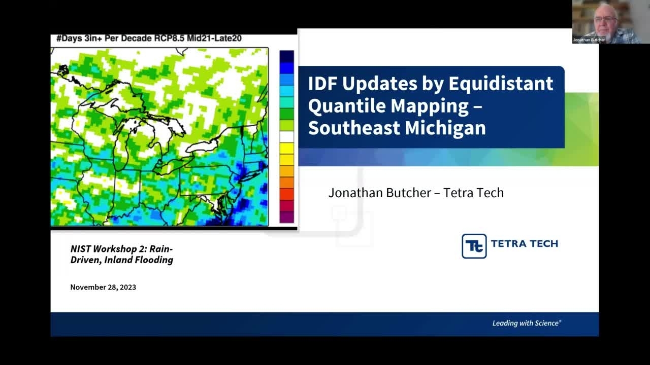 Jon Butcher, Tetra Tech (Workshop 2: Rain-Driven and Inland Flooding)