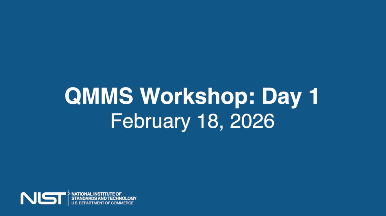 QMMS Workshop 2026: Day 1