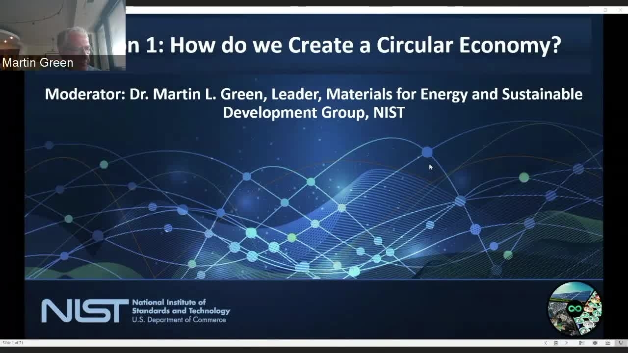 Circular Economy Day 1 Session 1, How do we create a Circular Economy?