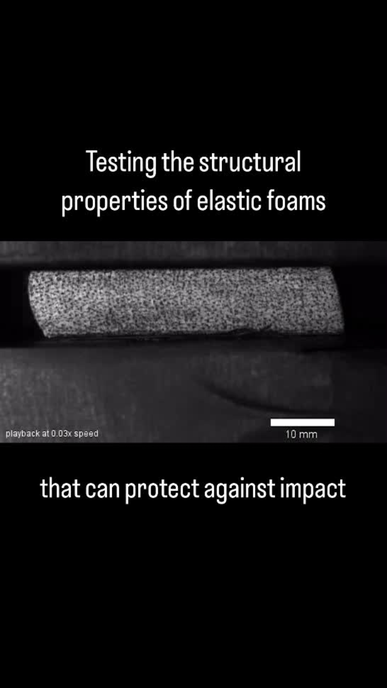 Testing impact protecting materials
