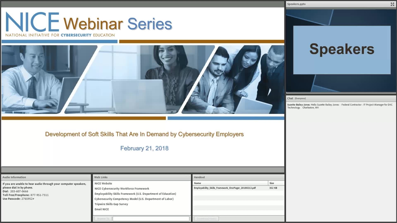 NICE Webinar: Development of Soft Skills That Are In Demand by Cybersecurity Employers