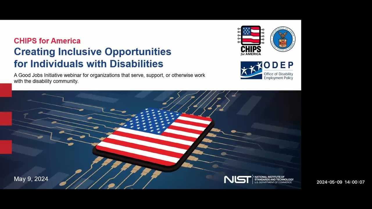 CHIPS for America Creating Inclusive Opportunities for Individuals with Disabilities