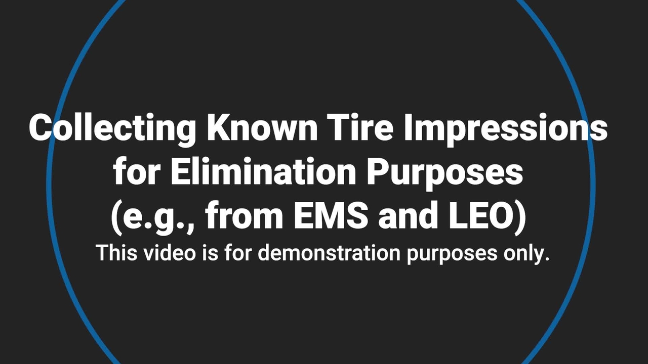 Video #5 - Trace Evidence Collection: Collecting known tire impressions for elimination purposes