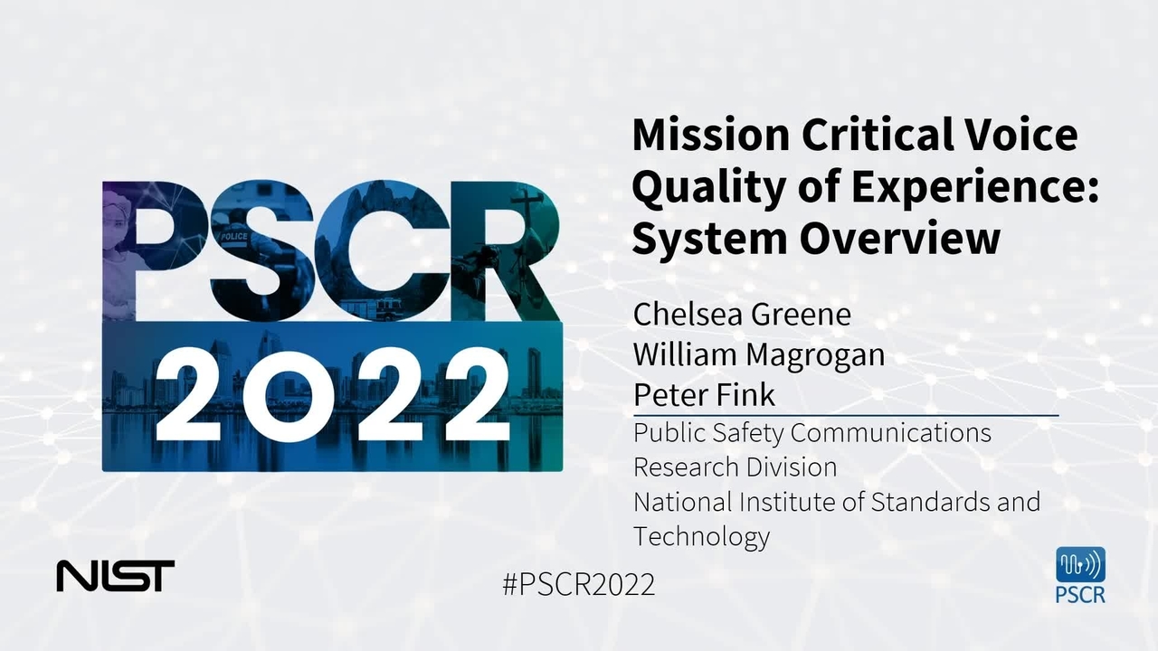 PSCR 2022_QoE System Overview_On-Demand
