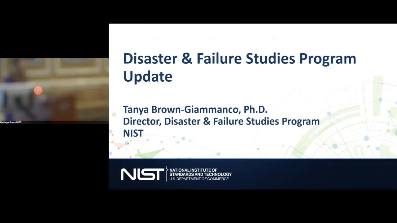 NCST AC.  Disaster and Failure Studies Program Updates