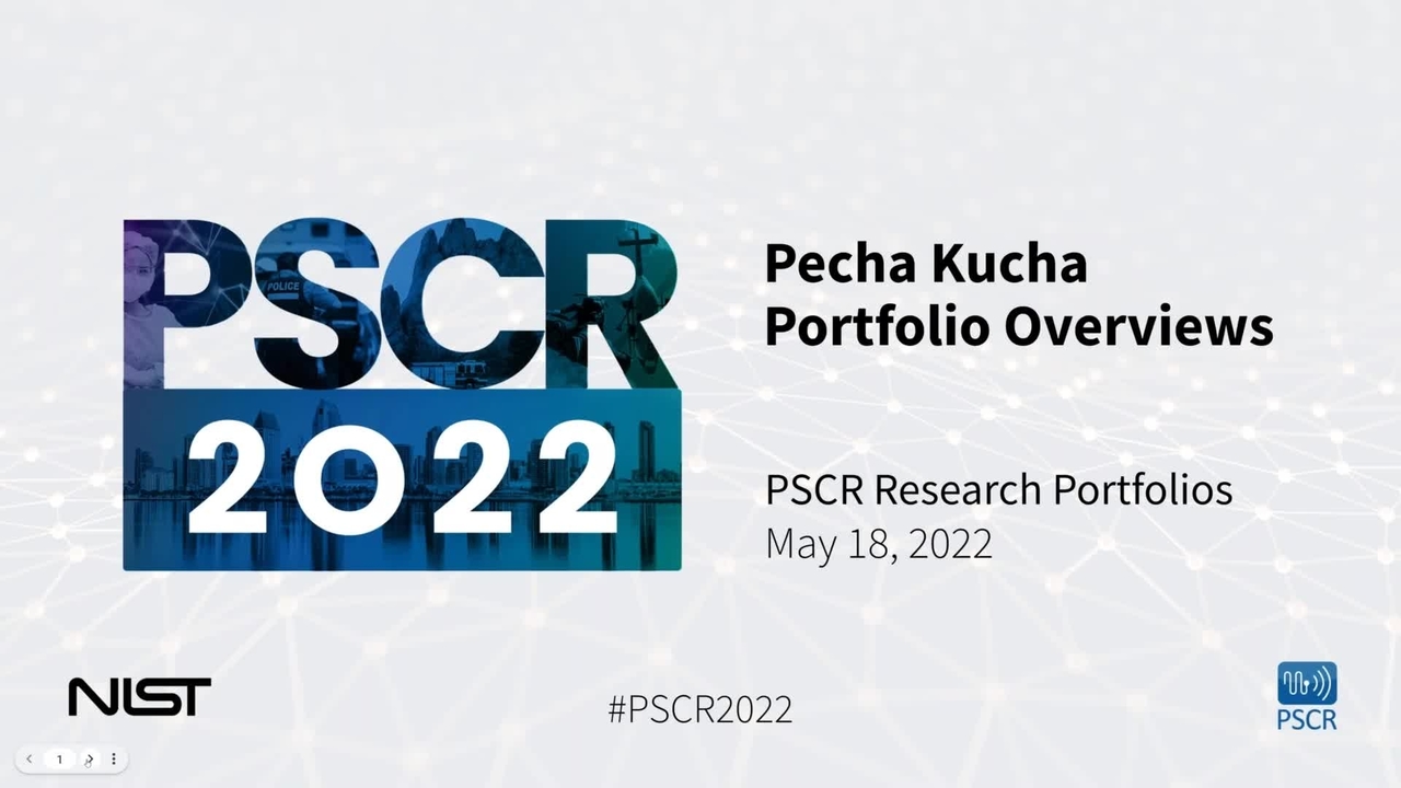 Pecha Kucha PSCR Portfolios Overview Webinar