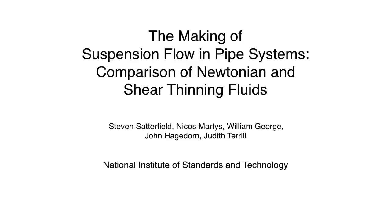 Suspension Flow in Pipe Systems (Behind the scenes look at the making of the movie)