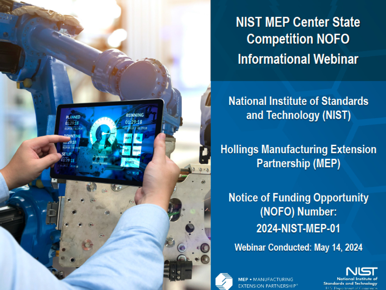 NIST MEP NOFO - Center State Competition for Florida Information Webinar-051424